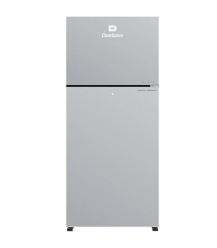 Dawlance 9191WB Chrome Pro Top Mount Refrigerator Hairline Silver