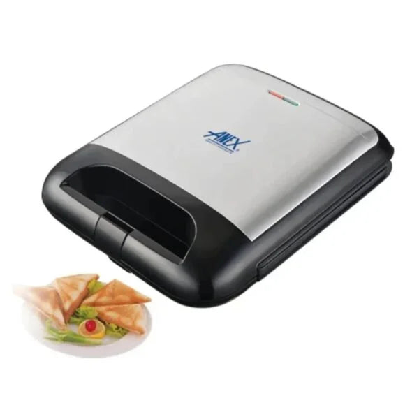 Anex AG-2137 Deluxe Sandwich Maker Black & Silver