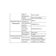 Dawlance DFD-900 GD Inverter Multi Door Refrigerator