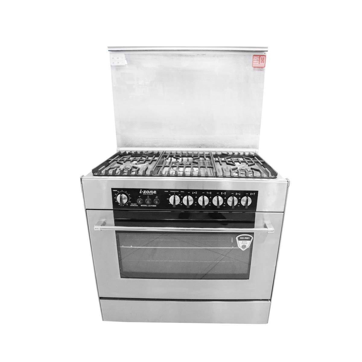 Izone IZ-5000 Cooking Range (5 Gas Burners Glass)