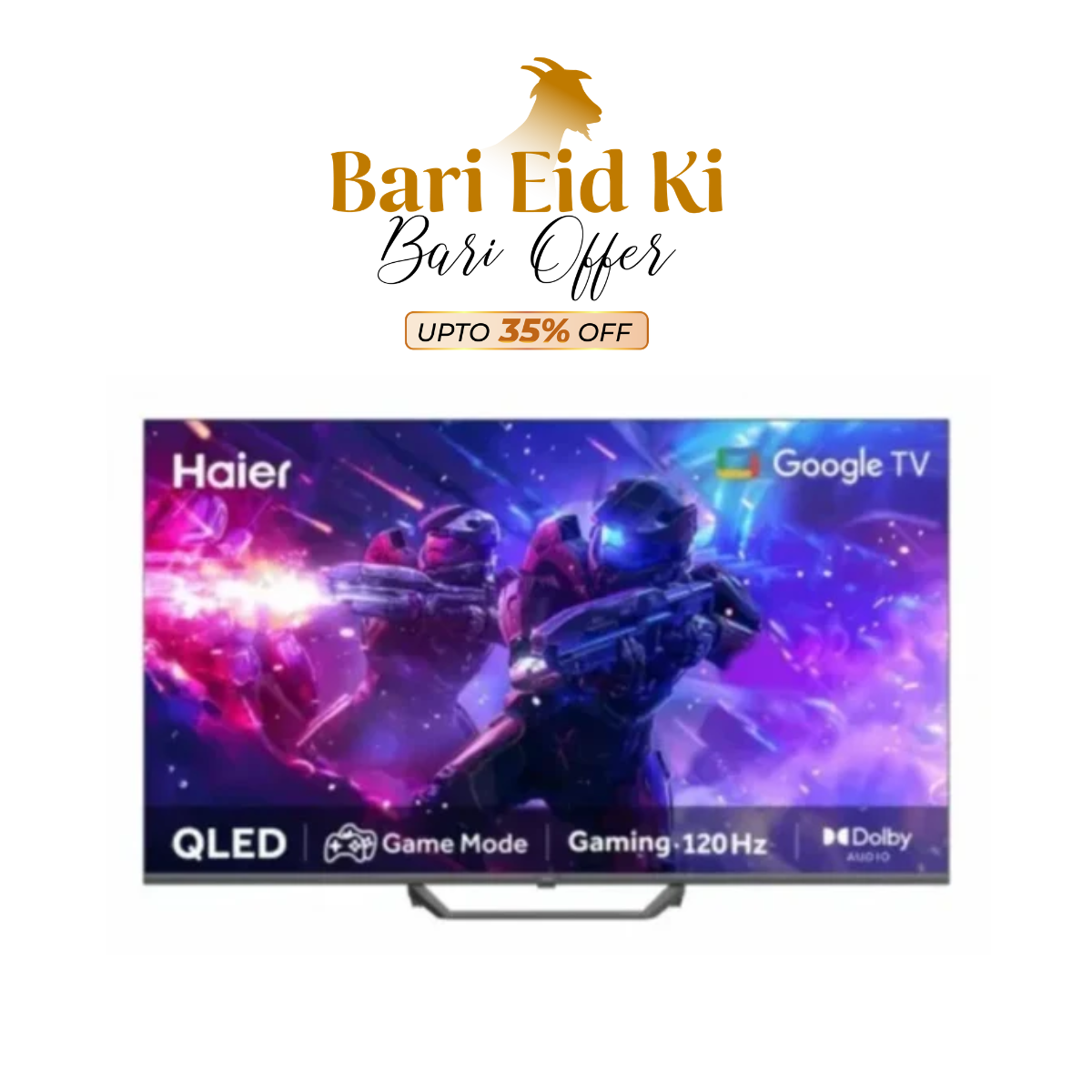 Haier 55S81E QLED 4K 55 Inches Smart Google TV