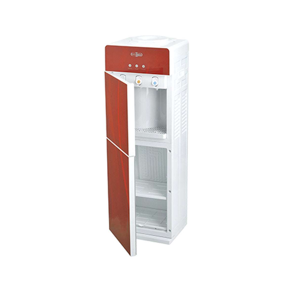 Super Asia Water Dispenser HC-45 Red with Refrigerator