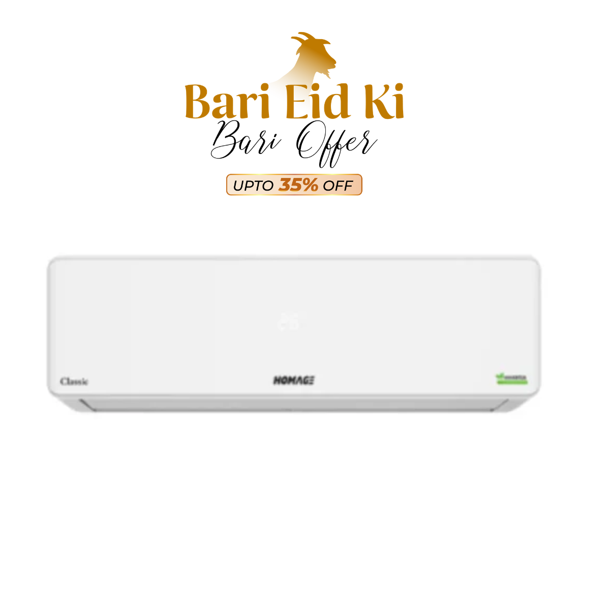 Homage 1.5 Ton HCS-1821S Heat & Cool R410a Air Conditioner