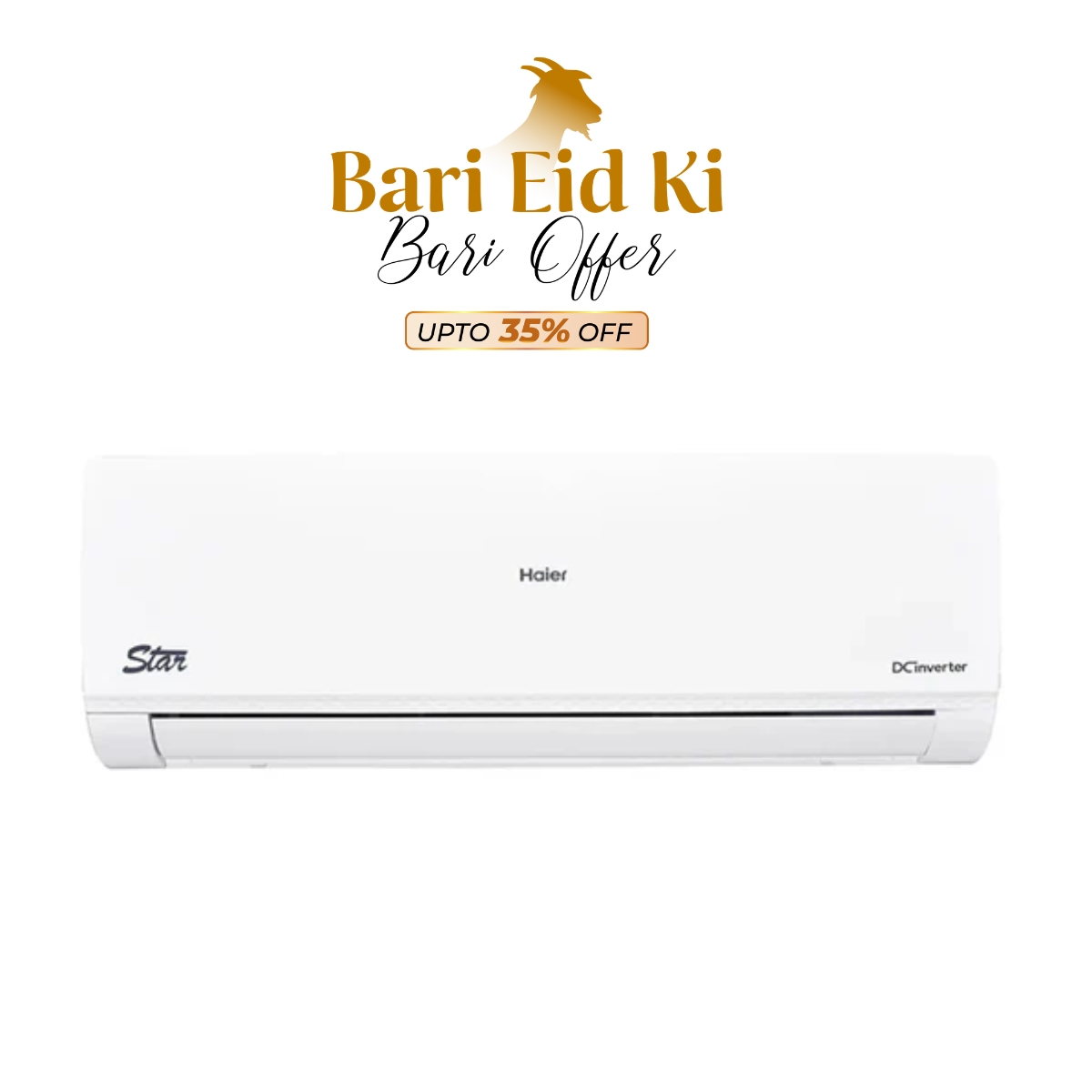 Haier HSU-19HFCA Star Rated DC 1.5 Ton Inverter Air Conditioner