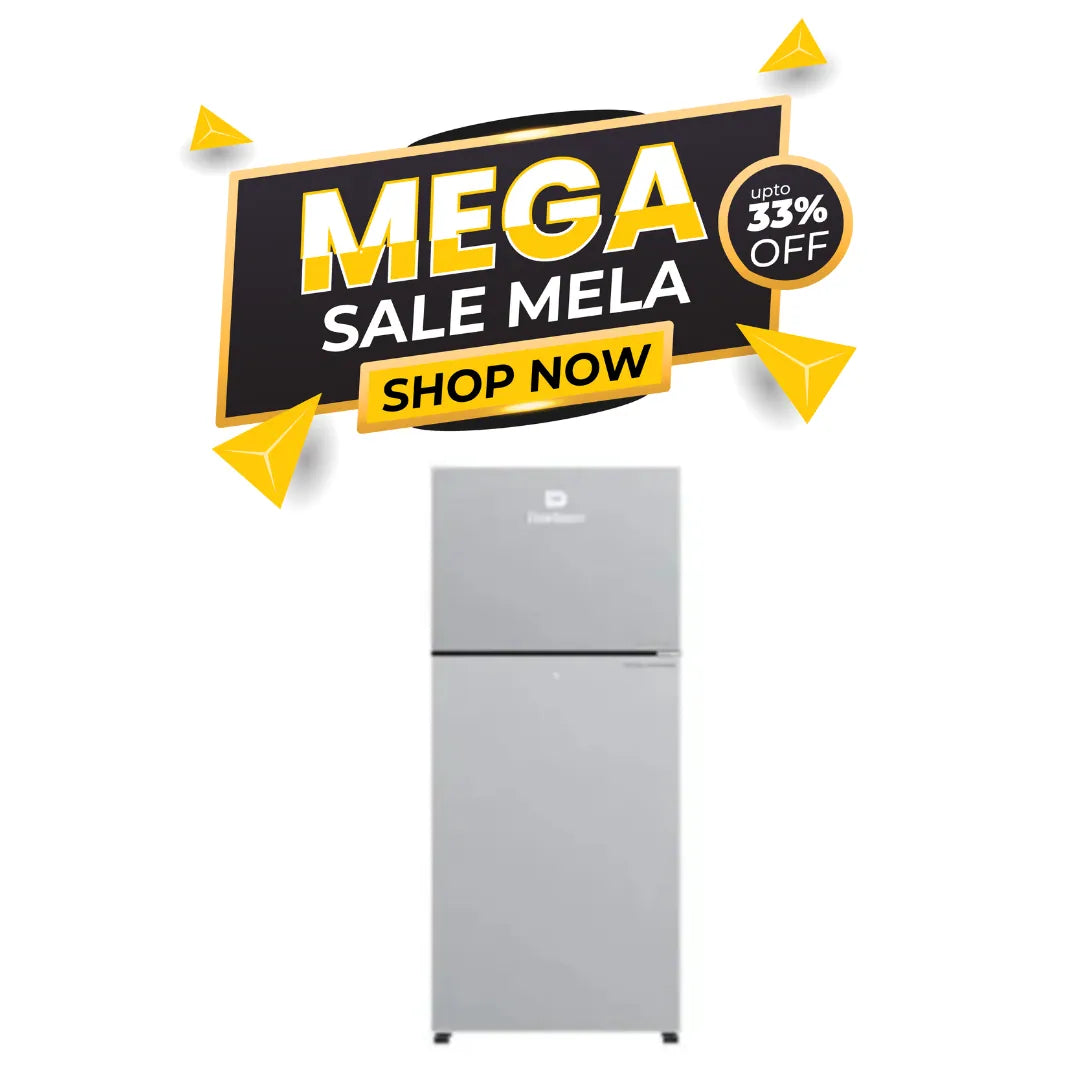 Dawlance 9149WB Chrome Pro Top Mount Refrigerator Hairline Silver