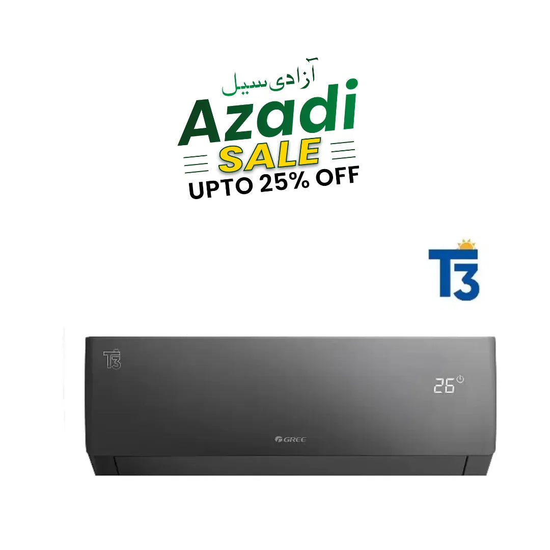 Gree 18PITH21B Pular T3 Inverter Split AC 1.5 Ton Black